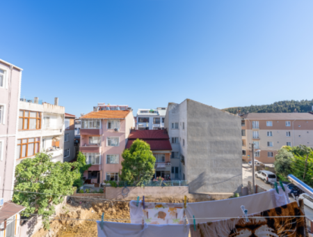 2 1 Flats For Sale In Kumbağ Market Street, Close To The Street And The Sea