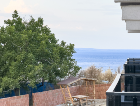 2 1 Flat For Sale With Sea And Nature View In A Site With Kumbağ Pool