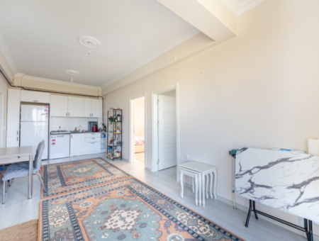 2 1 Flats For Sale In Kumbağ New And Inhabited Building With Spacious Furnished