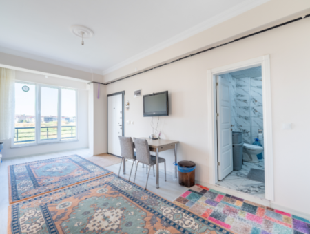 2 1 Flats For Sale In Kumbağ New And Inhabited Building With Spacious Furnished