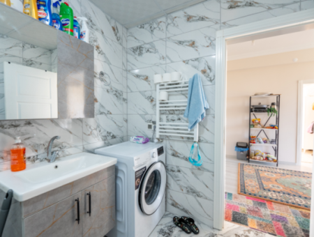 2 1 Flats For Sale In Kumbağ New And Inhabited Building With Spacious Furnished