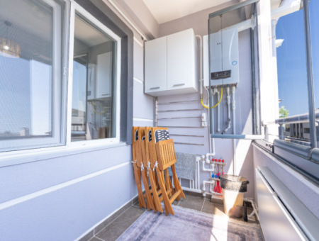 1 1 Flat For Sale In A New Building With Settlement In Kumbağ, Close To The Street