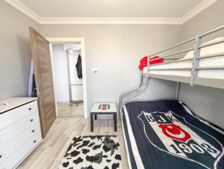 Furnished 2 1 Flats For Sale In A Site With A Pool By The Sea In Kumbağ