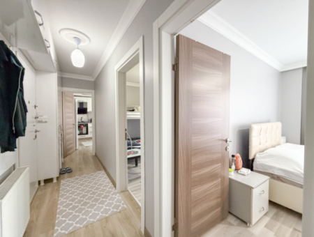 Furnished 2 1 Flats For Sale In A Site With A Pool By The Sea In Kumbağ