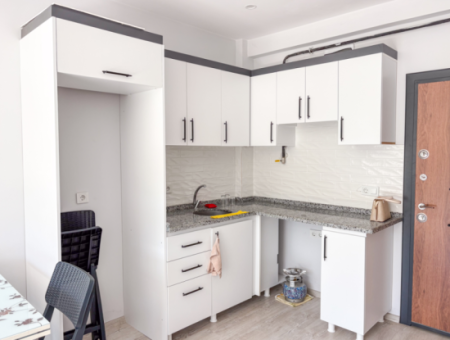 1 1 Flat For Rent In A New Building In Kumbağ, Close To The Street