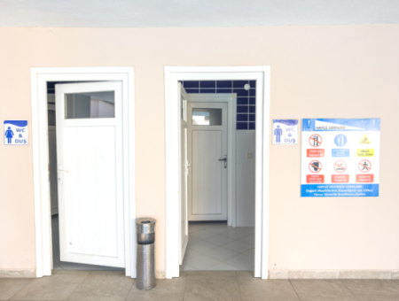2 1 Flats For Sale In Kumbağ Doğapark Houses With Pool Façade Furnished