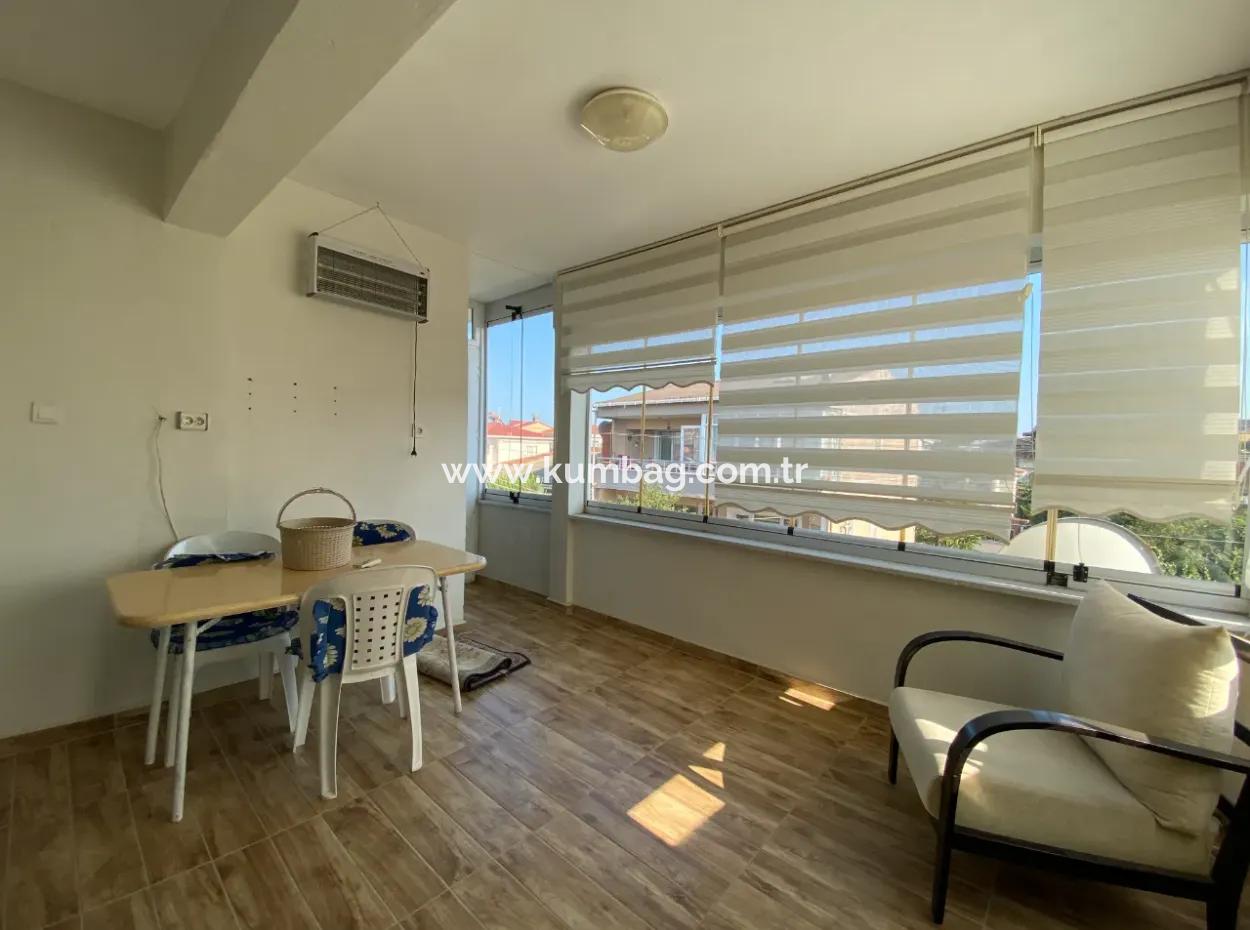 Kumbağ Yolun Deniz Tarafında Eşyalı Kiralık 2+1 Daire