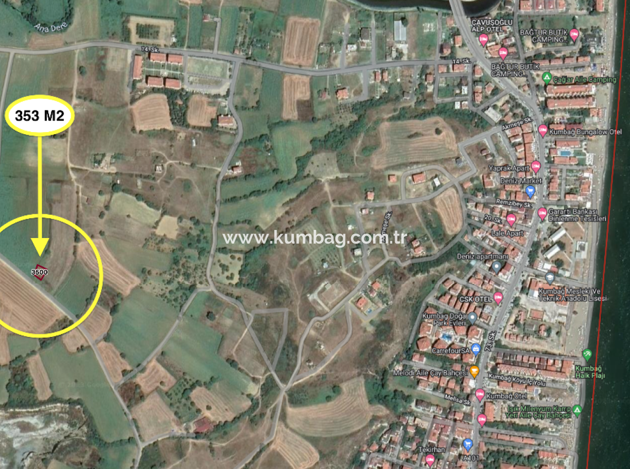 Kumbağ'da Yeni Yerleşim Bölgesinde İmarlı-Ifrazlı Satılık Arsa