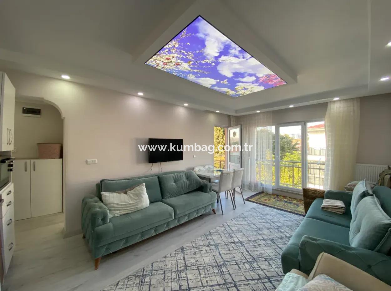 Kumbağ Gündal Plajı Mevkiinde Eşyalı Kiralık 2+1 Daire