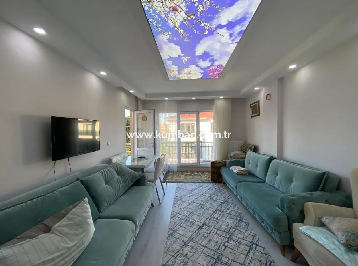 Kumbağ Gündal Plajı Mevkiinde Eşyalı Kiralık 2+1 Daire