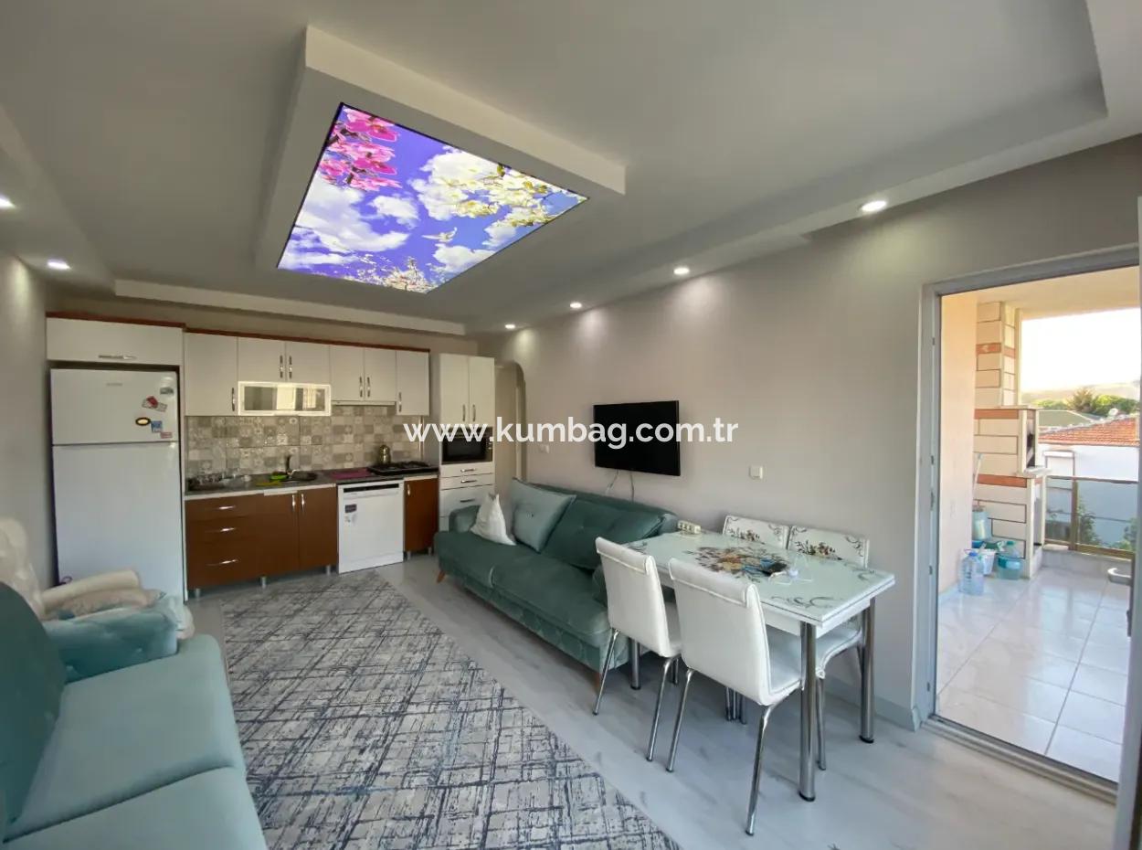 Kumbağ Gündal Plajı Mevkiinde Eşyalı Kiralık 2+1 Daire