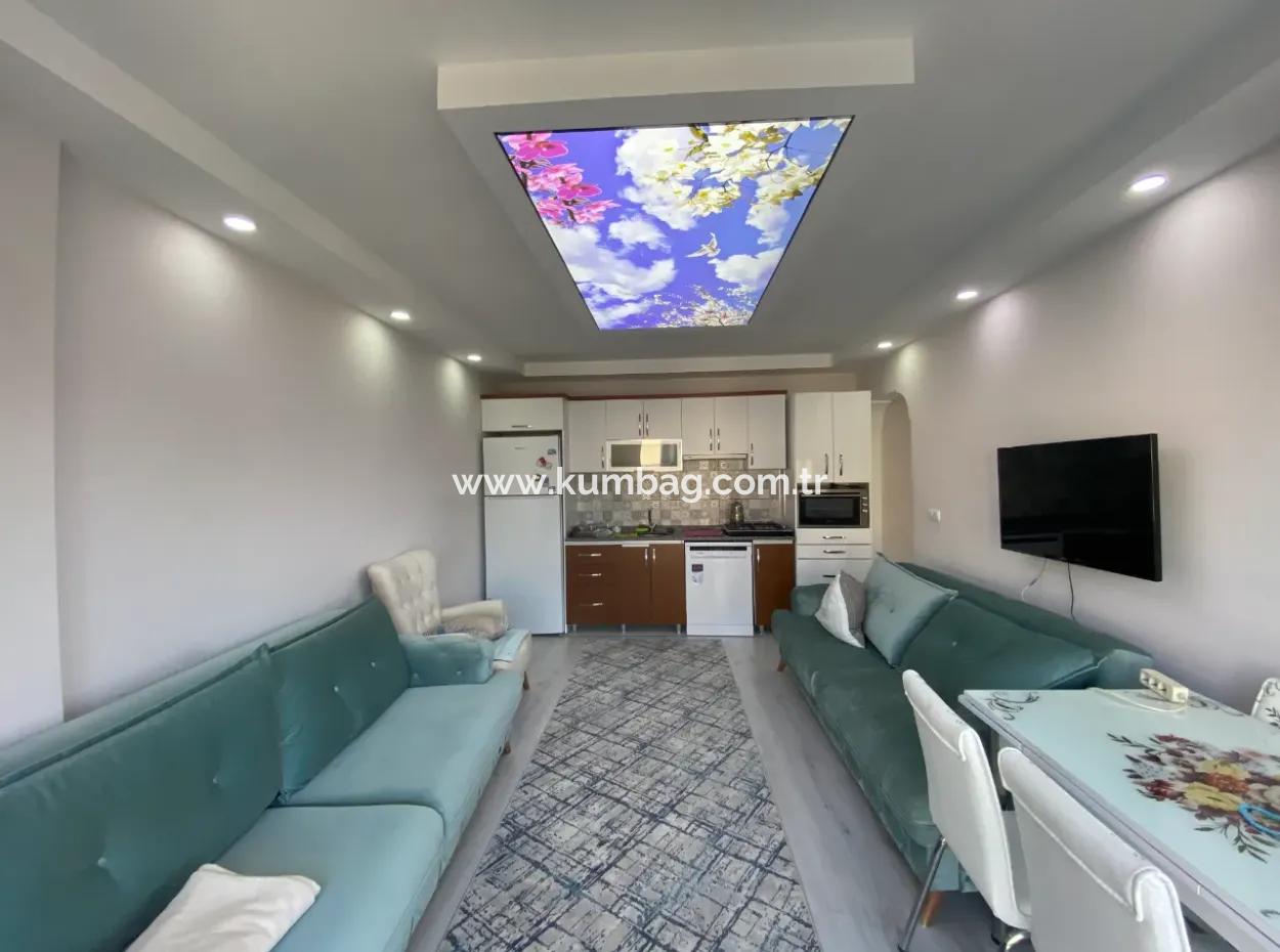 Kumbağ Gündal Plajı Mevkiinde Eşyalı Kiralık 2+1 Daire