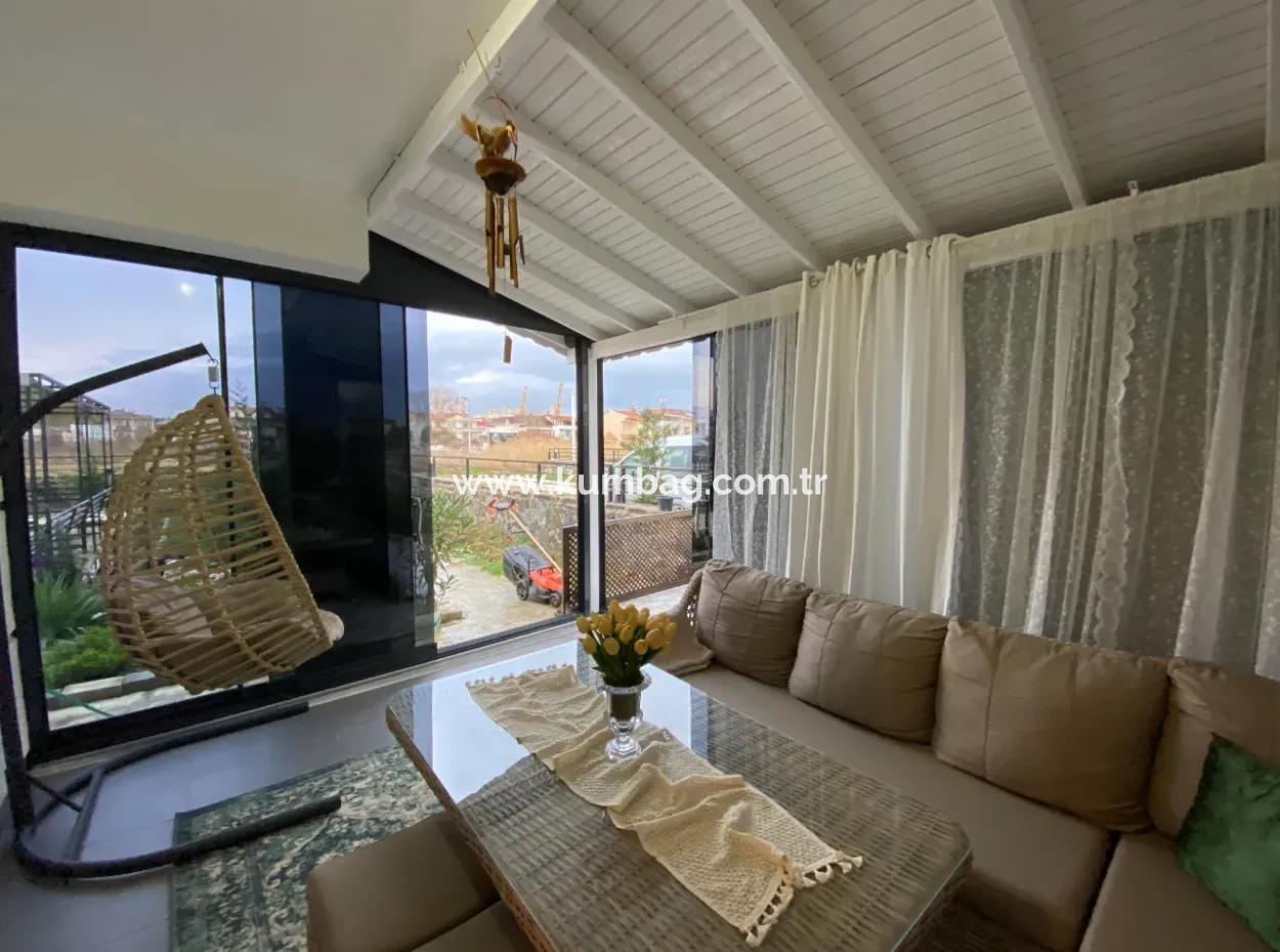 Kumbağ Havuzlu Aquaparklı Sitede Bahçe Katı Sezonluk Kiralık 1+1 Daire