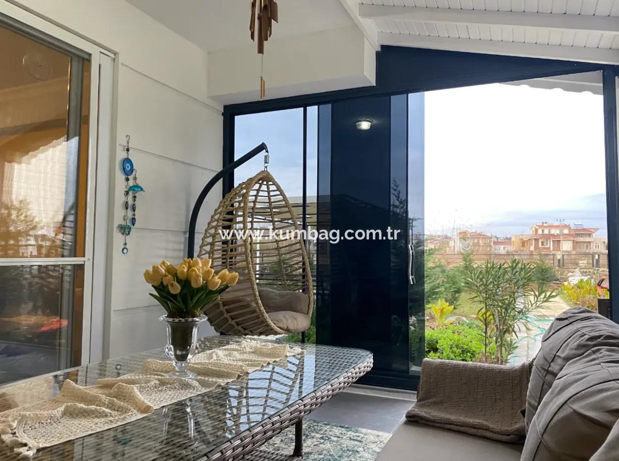 Kumbağ Havuzlu Aquaparklı Sitede Bahçe Katı Sezonluk Kiralık 1+1 Daire