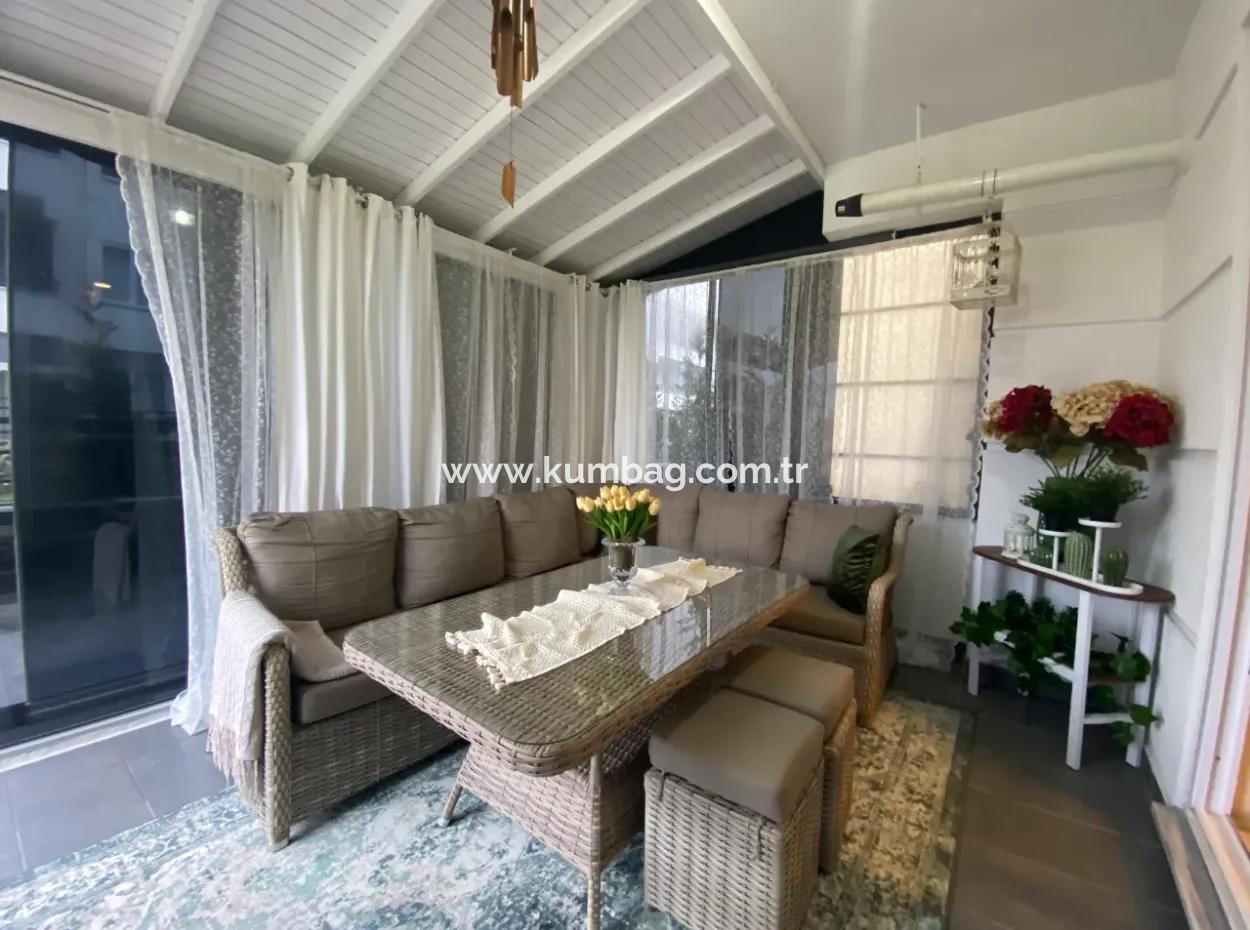 Kumbağ Havuzlu Aquaparklı Sitede Bahçe Katı Sezonluk Kiralık 1+1 Daire