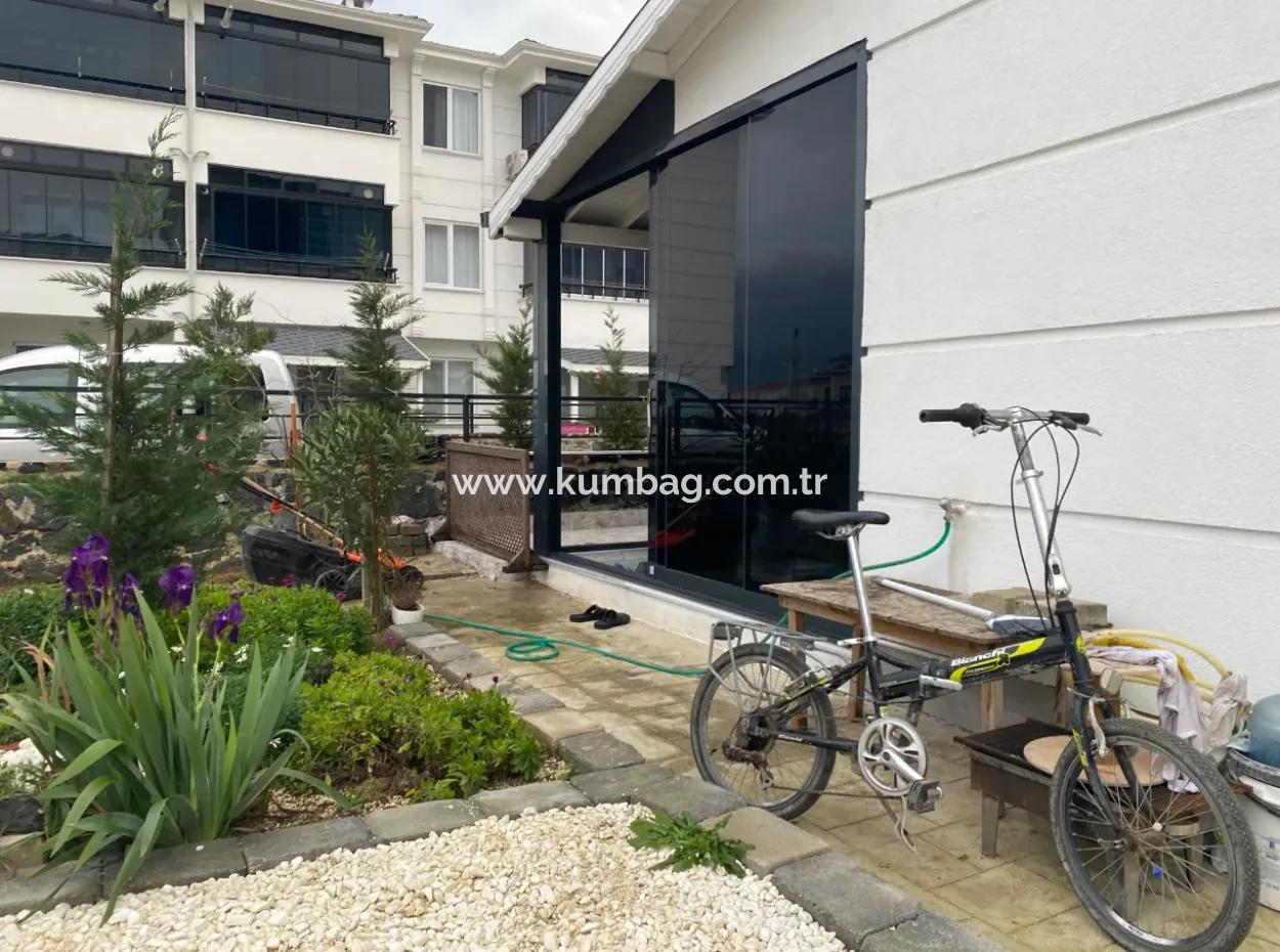 Kumbağ Havuzlu Aquaparklı Sitede Bahçe Katı Sezonluk Kiralık 1+1 Daire