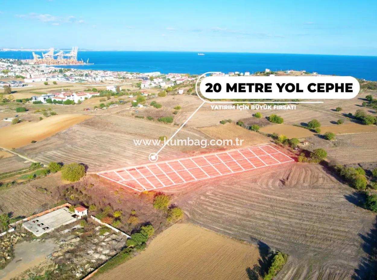 Kumbağ'da 20 Mt Yola Cephe 300 M2 Satılık Hisseli Parseller