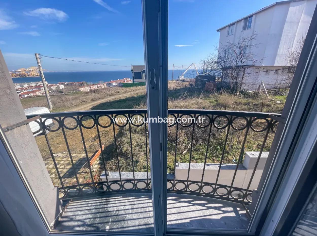 Komple Deniz Manzaralı Kumbağ Tepede İskanlı Satılık 2+1 Daire