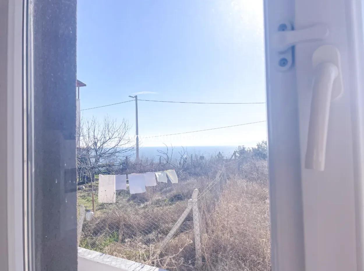 Komple Deniz Manzaralı Kumbağ Tepede İskanlı Satılık 2+1 Daire