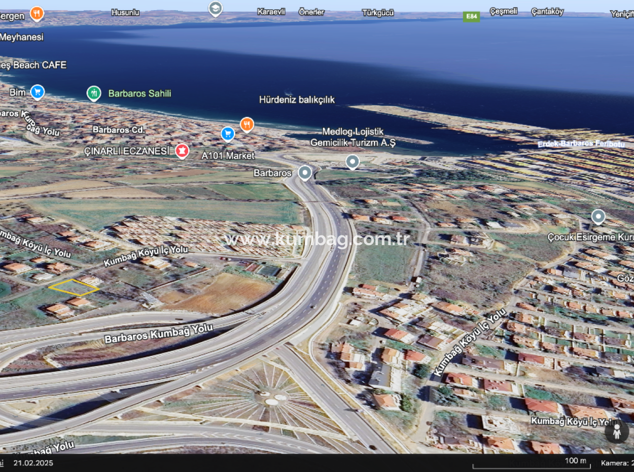 Tekirdağ Barbaros'ta İnşaata Hazır 363 M2 İmarlı Satılık Arsa