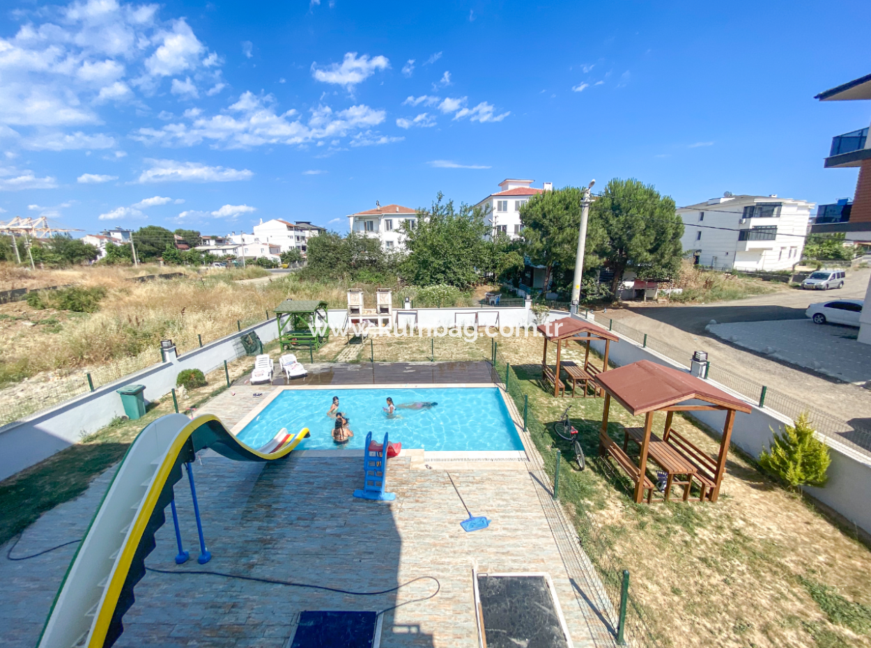 Havuzlu Aquaparklı Güvenlikli Site İçinde Kiralık 2+1 Daire