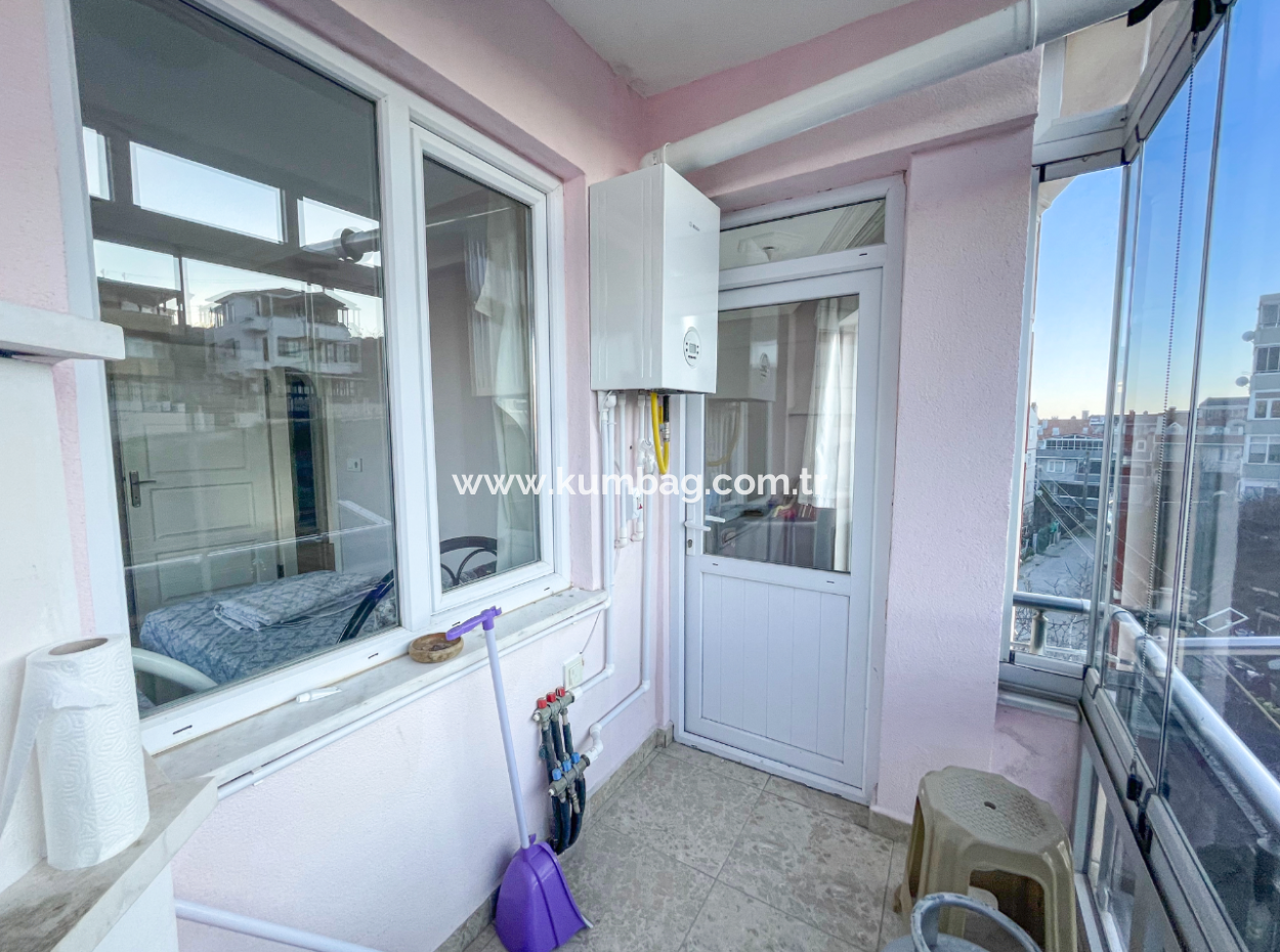 Kumbağ'da Merkezi Konumda Asansörlü Eşyalı 2+1 Kiralık Daire