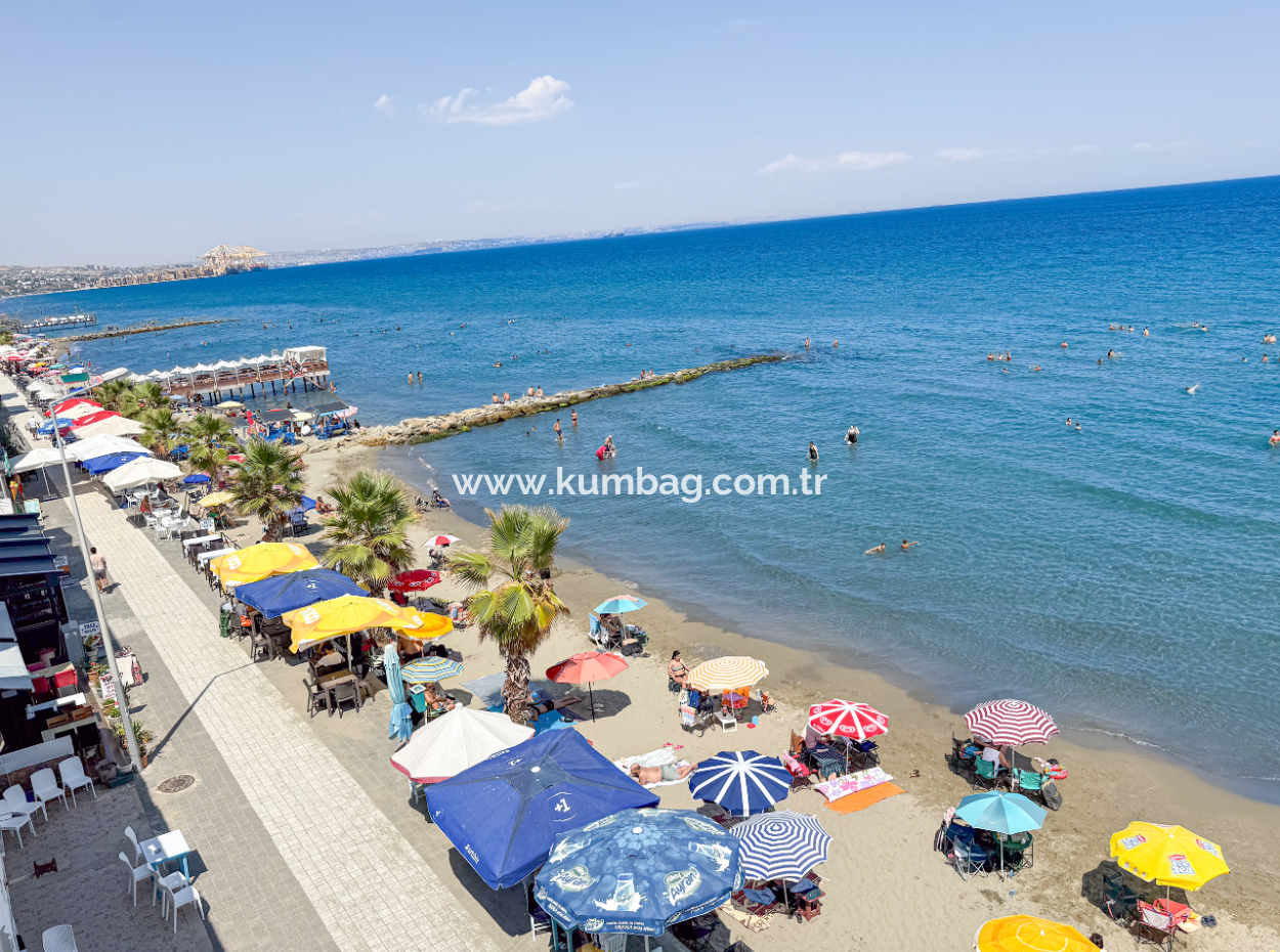 Kumbağ Sahil Kordonunda Panoramik Deniz Manzaralı 1+1 Kiralık