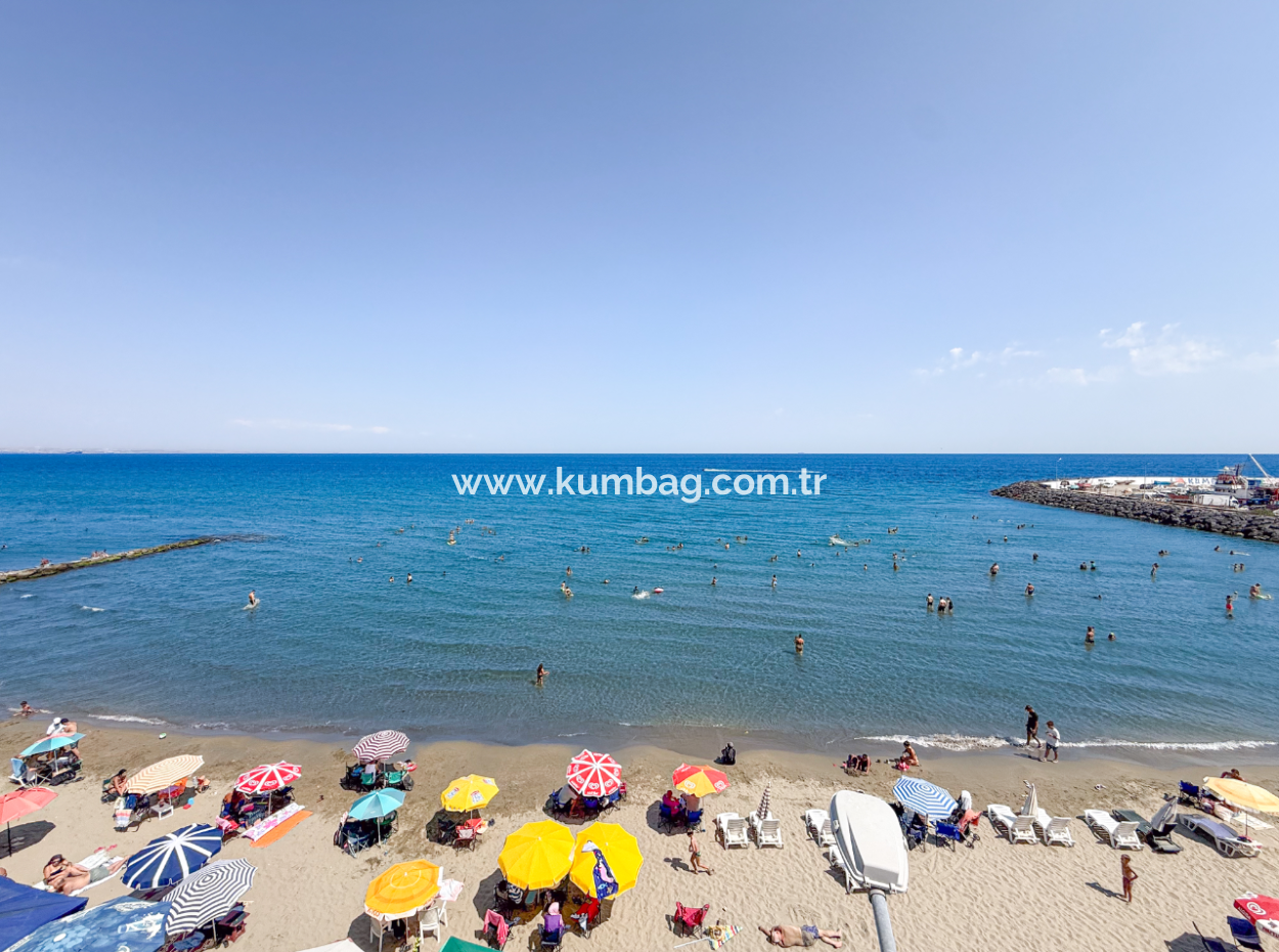 Kumbağ Sahil Kordonunda Panoramik Deniz Manzaralı 1+1 Kiralık