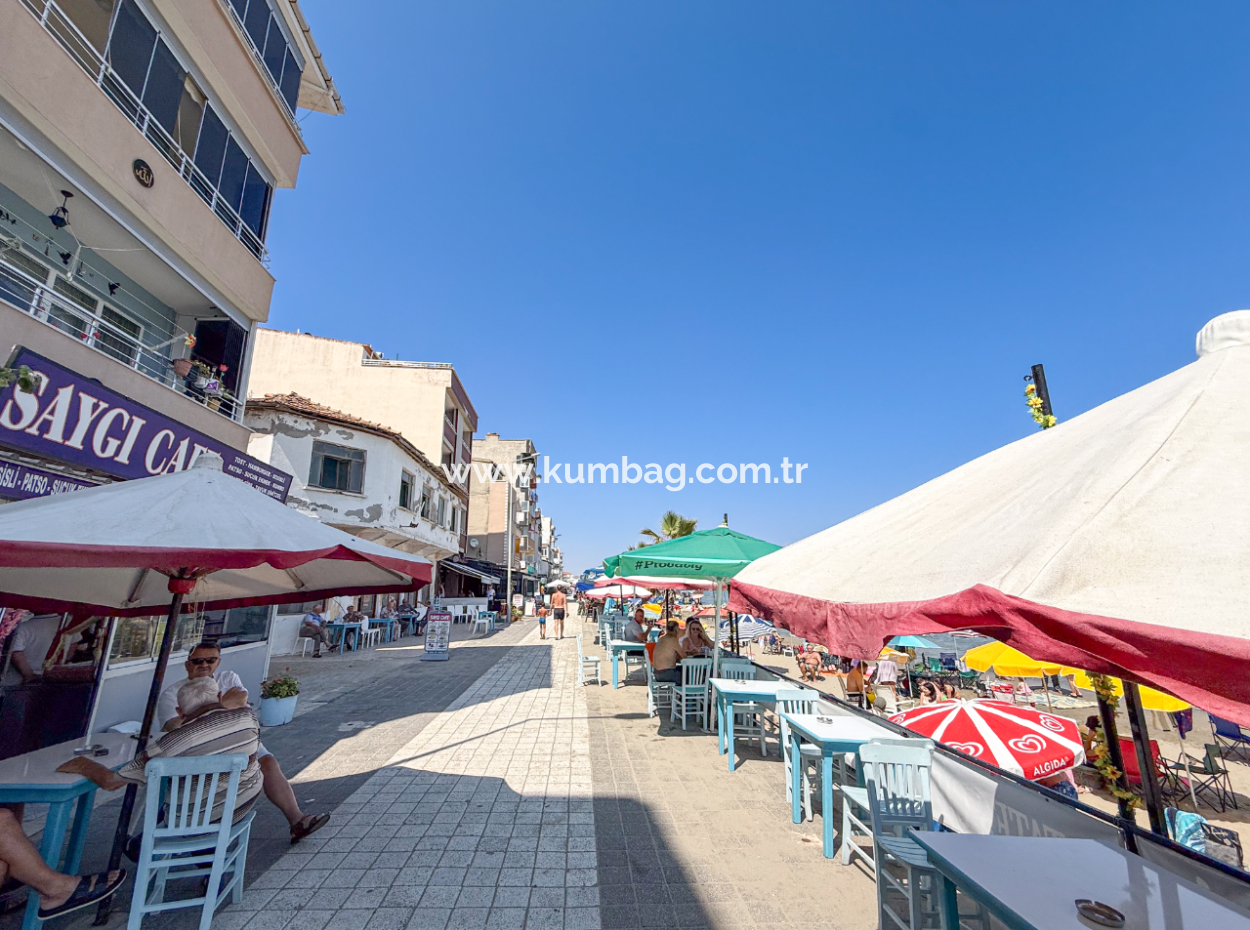 Kumbağ Sahil Kordonunda Panoramik Deniz Manzaralı 1+1 Kiralık