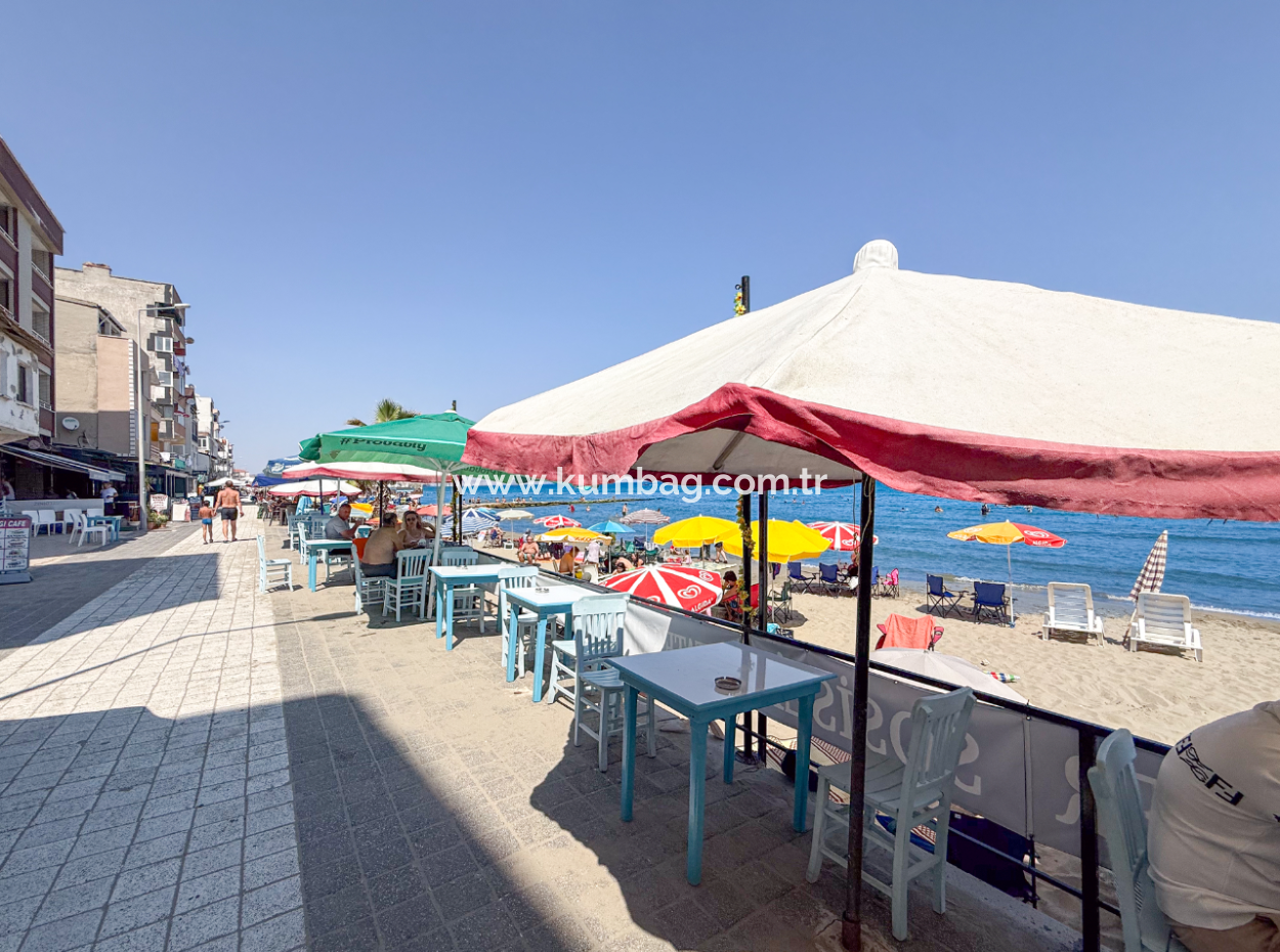 Kumbağ Sahil Kordonunda Panoramik Deniz Manzaralı 1+1 Kiralık