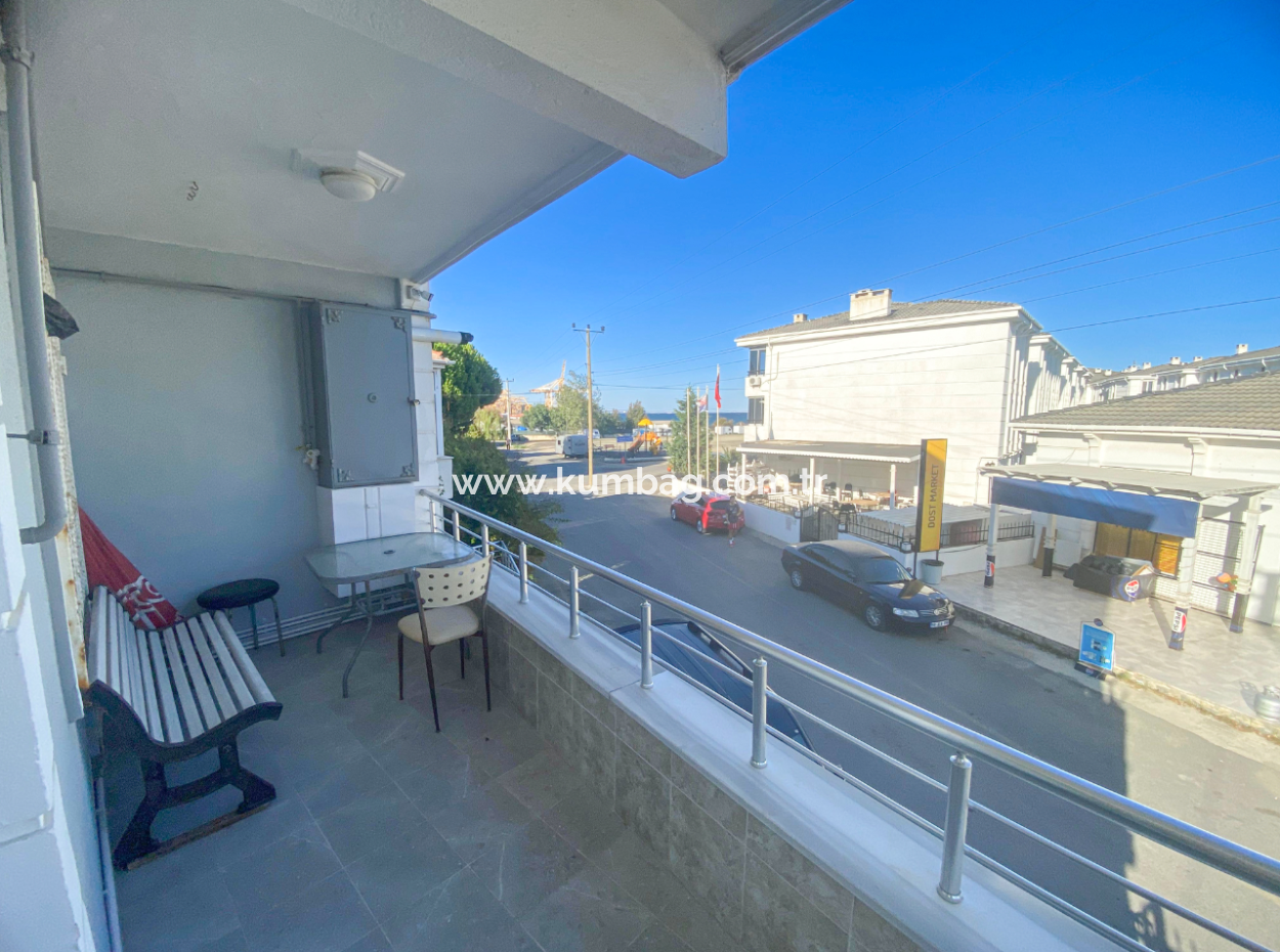 Kumbağ'da Denize Çok Yakın Full Eşyalı Kiralık 2+1 Daire