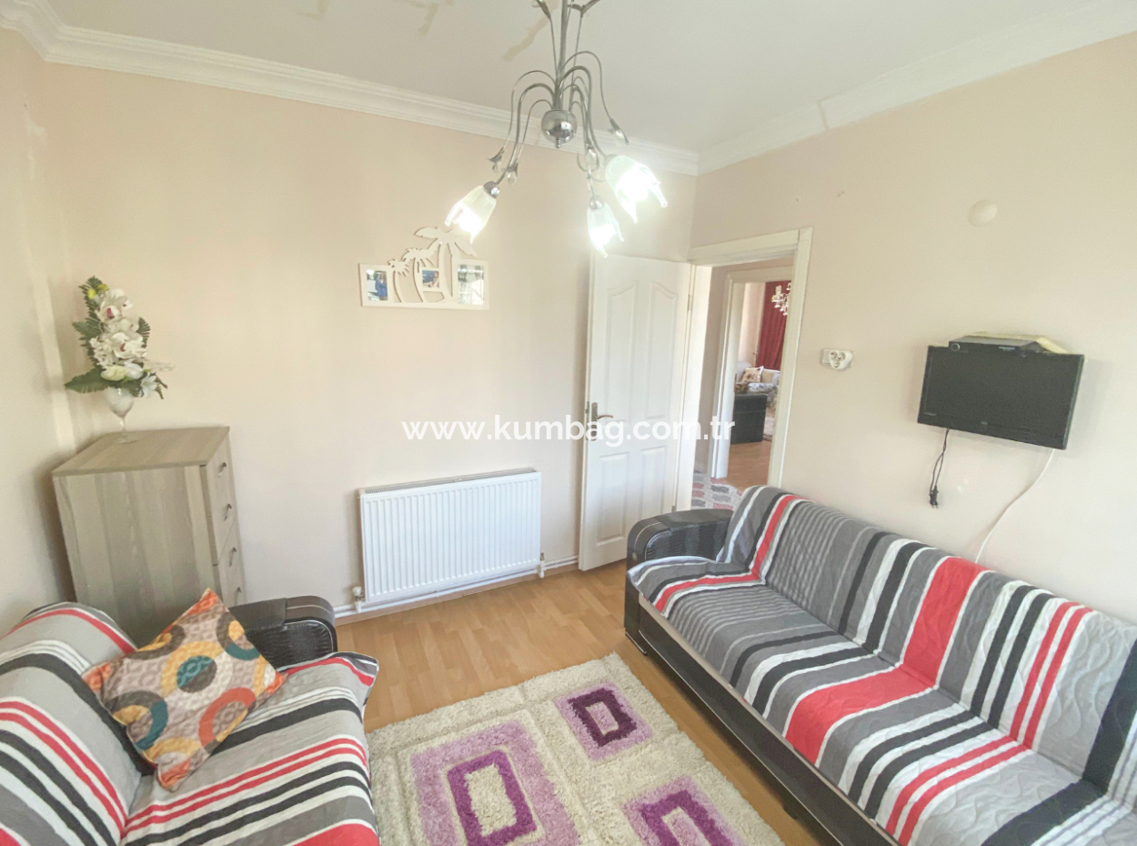 Kumbağ'da Denize Çok Yakın Full Eşyalı Kiralık 2+1 Daire