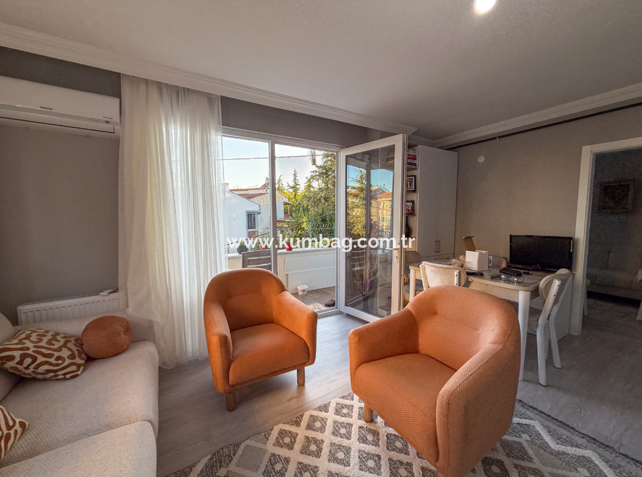 Topağaç'ta Deniz Manzaralı Yeni Ve Full Eşyalı Satılık 2+1 Daire