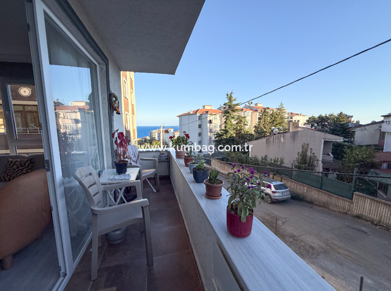 Topağaç'ta Deniz Manzaralı Yeni Ve Full Eşyalı Satılık 2+1 Daire