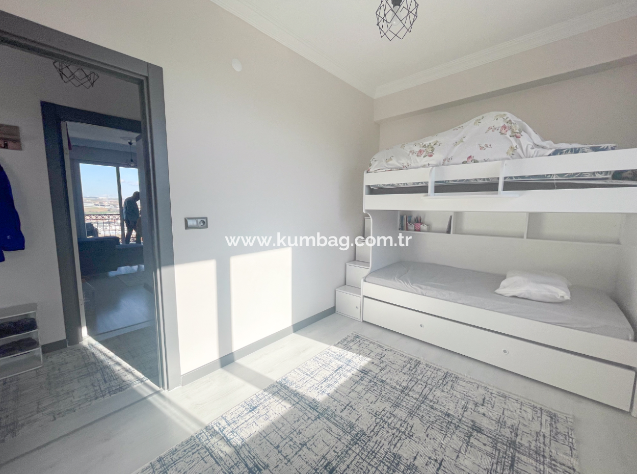 Komple Deniz Manzaralı Kumbağ Tepede İskanlı Satılık 2+1 Daire