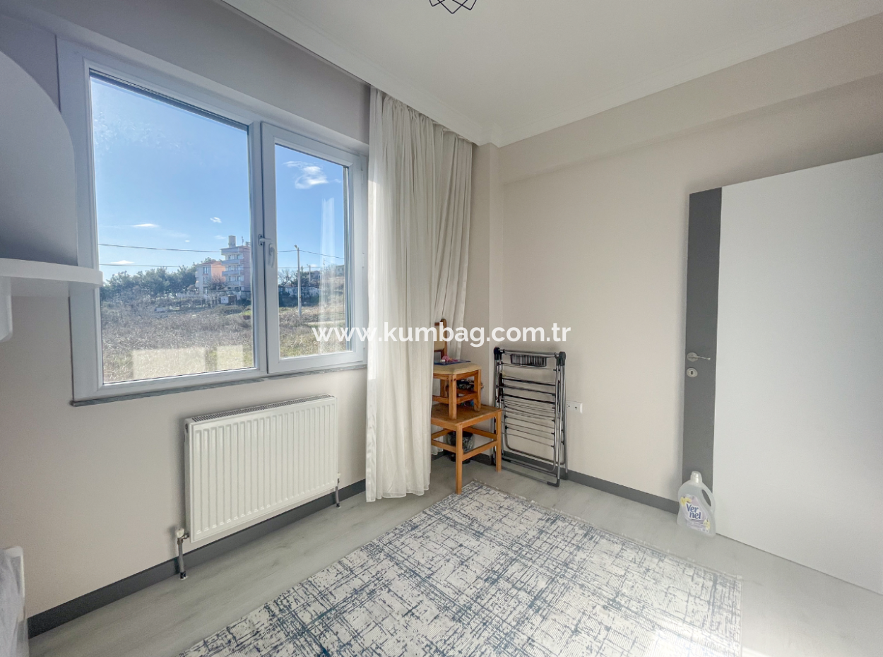 Komple Deniz Manzaralı Kumbağ Tepede İskanlı Satılık 2+1 Daire