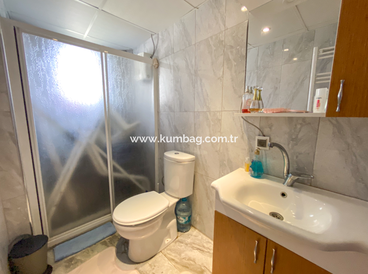 Kumbağ'da Caddenin Deniz Tarafında İskanlı Bahçe Katı 1+1 Daire