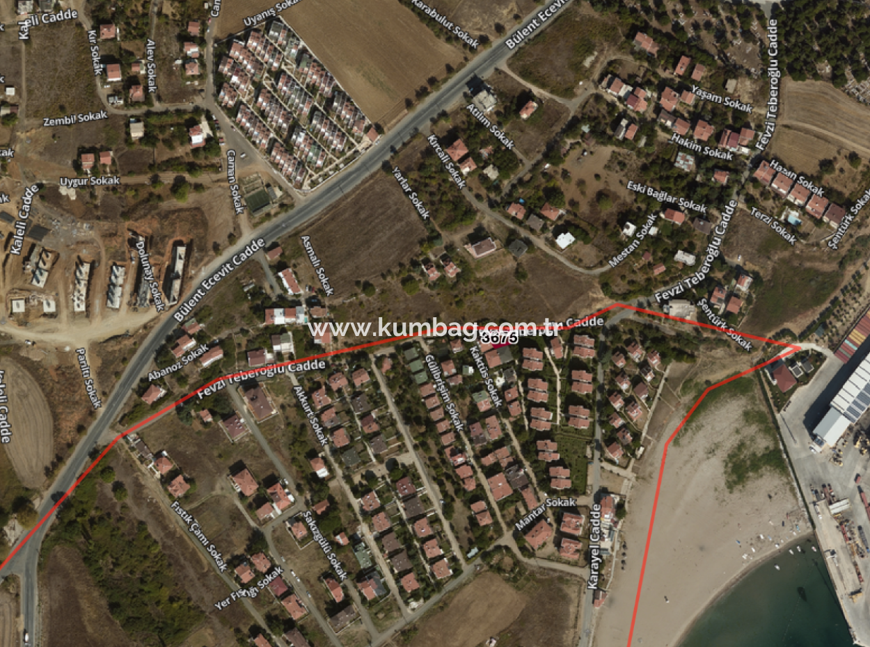 Kumbağ'da 3 Kat İmarlı Denize Çok Yakın 164 M2 Satılık Arsa