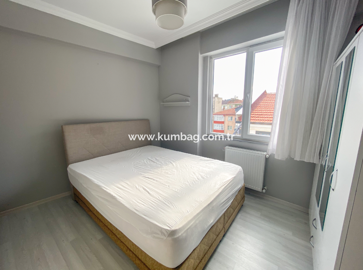 Kumbağ Merkezi Konumda Eşyalı Deniz Manzaralı 2+1 Kiralık Daire