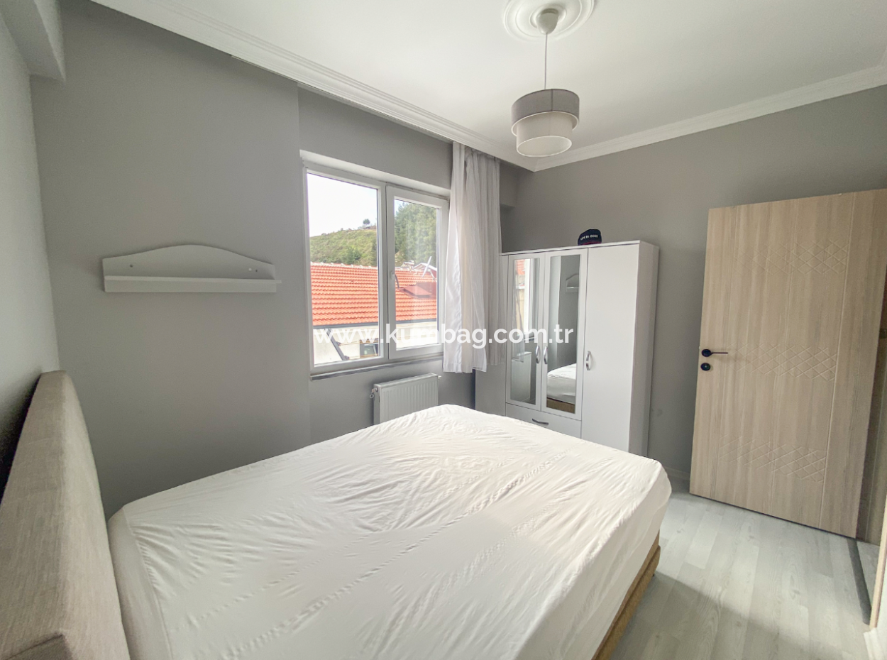 Kumbağ Merkezi Konumda Eşyalı Deniz Manzaralı 2+1 Kiralık Daire