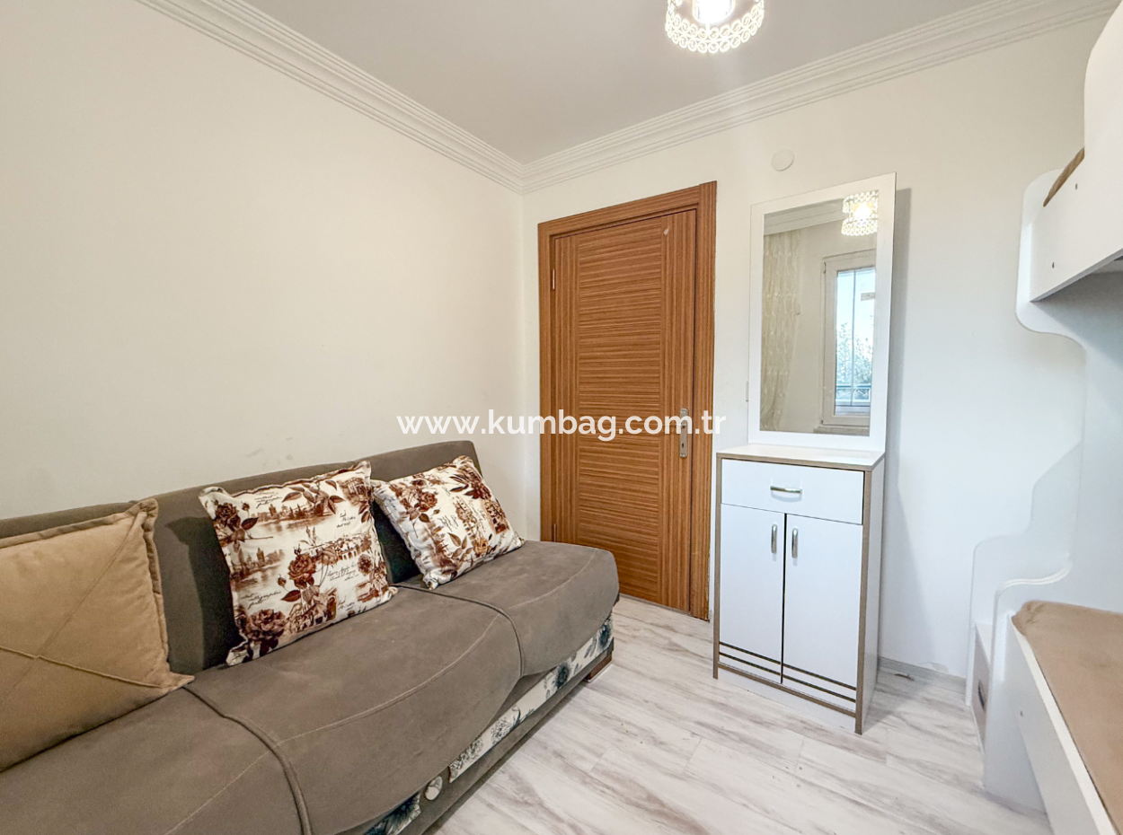 Kumbağ'da Deniz Manzaralı Havuzlu Full Eşyalı 2+1 Satılık Daire