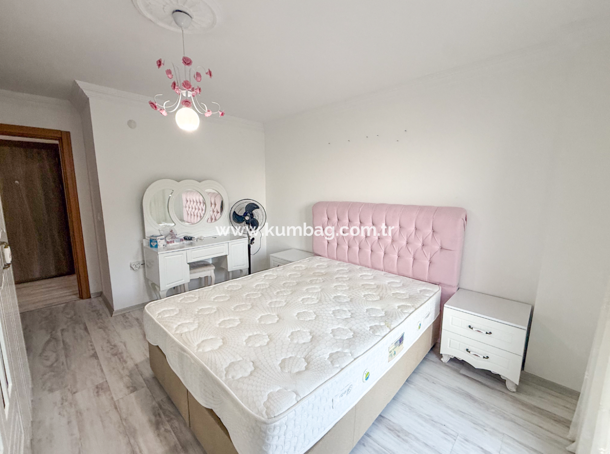 Kumbağ'da Deniz Manzaralı Havuzlu Full Eşyalı 2+1 Satılık Daire