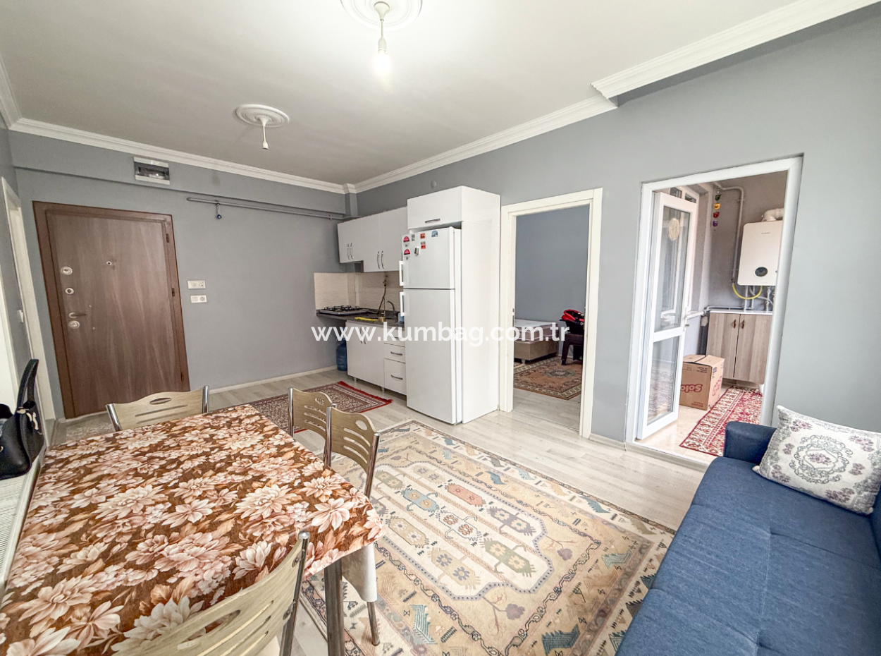 Kumbağ Limanda Asansörlü İskanlı Binada Satılık 2+1 Eşyalı Daire