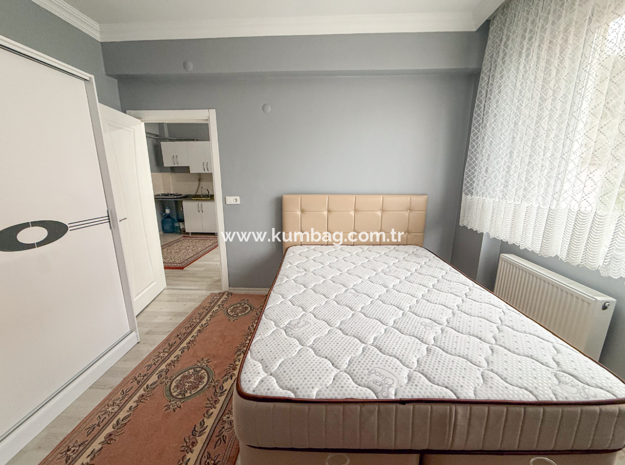 Kumbağ Limanda Asansörlü İskanlı Binada Satılık 2+1 Eşyalı Daire