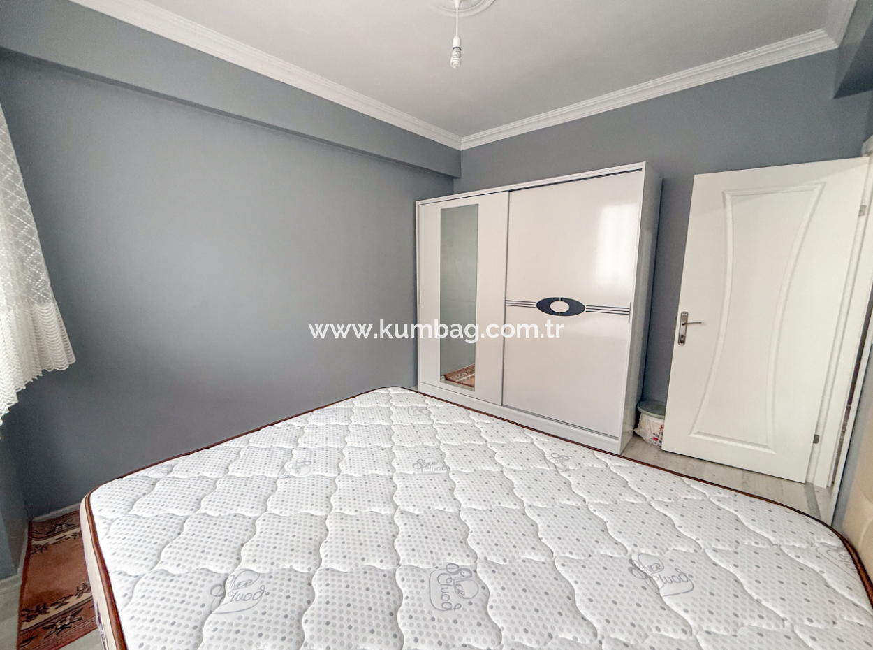 Kumbağ Limanda Asansörlü İskanlı Binada Satılık 2+1 Eşyalı Daire