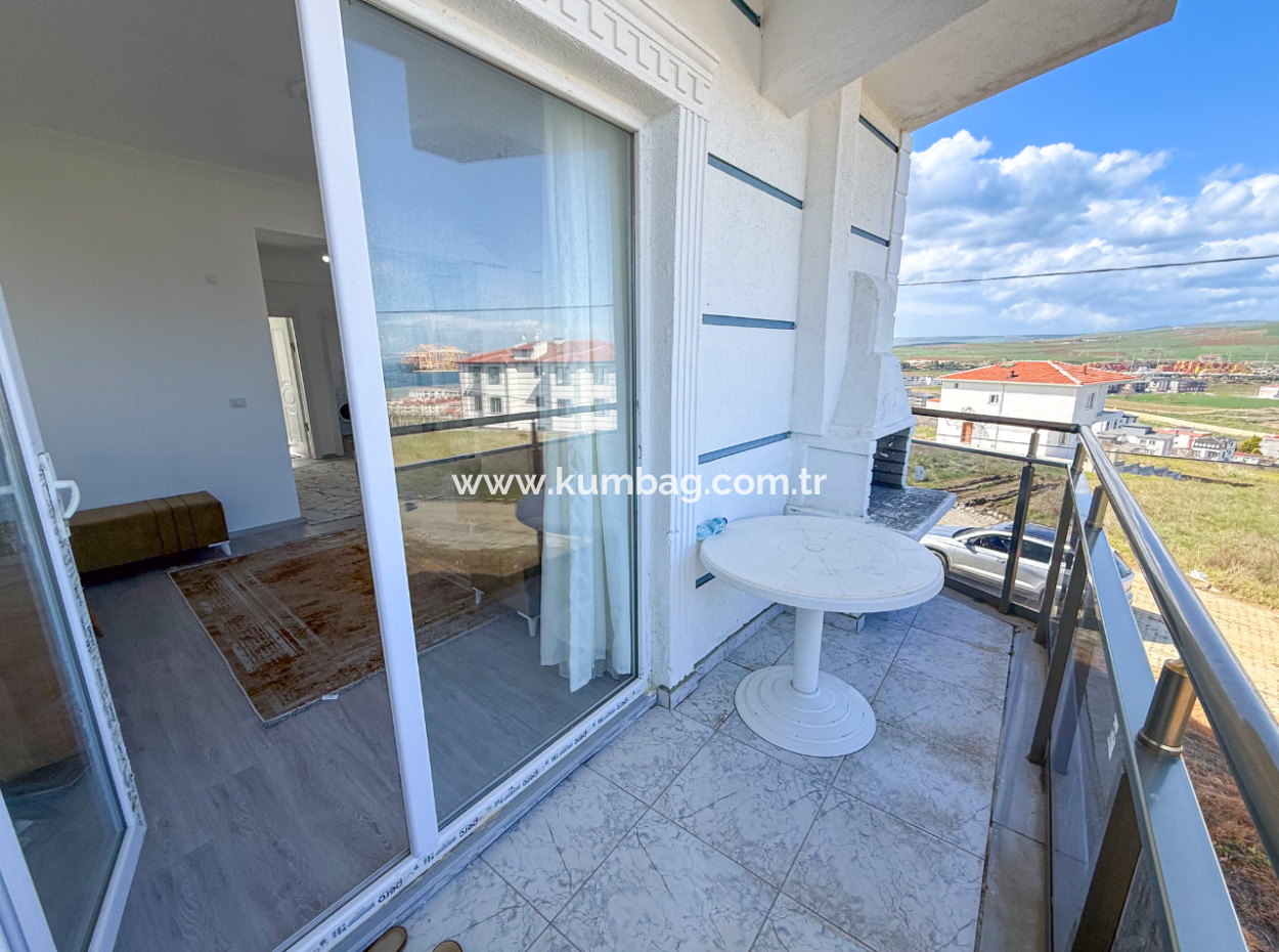 Kumbağ'da Panoramik Deniz Manzaralı Satılık 2+1 Daire