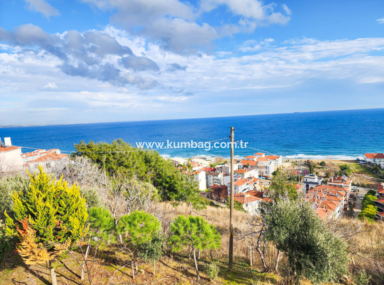 Kumbağ'da Panoramik Deniz Manzaralı Satılık 3+1 Dubleks Villa
