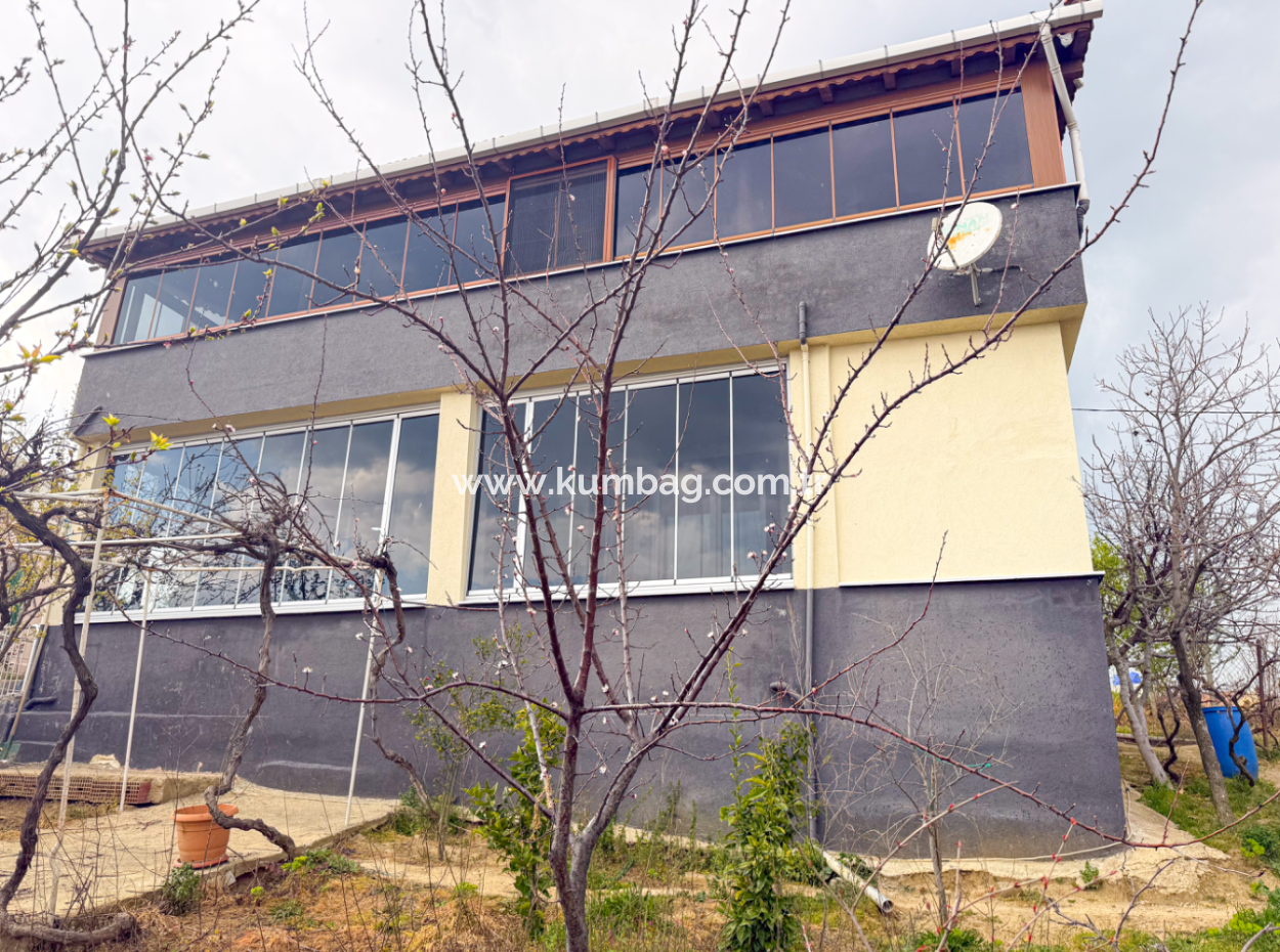 Kumbağ'da Panoramik Deniz Manzaralı Satılık 3+1 Dubleks Villa