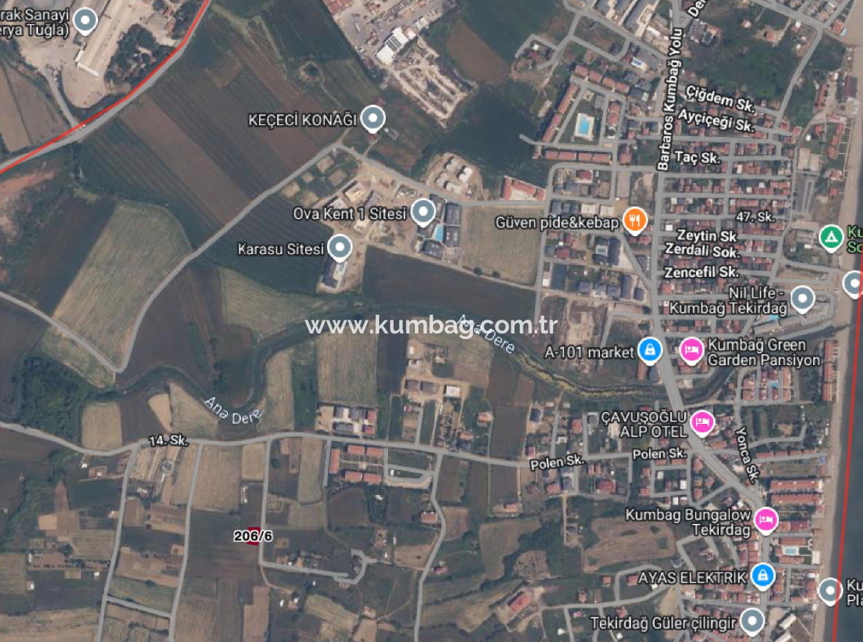 Kumbağ'da Hızlı Gelişen Bölgede 392 M2 Konut İmarlı Satılık Arsa