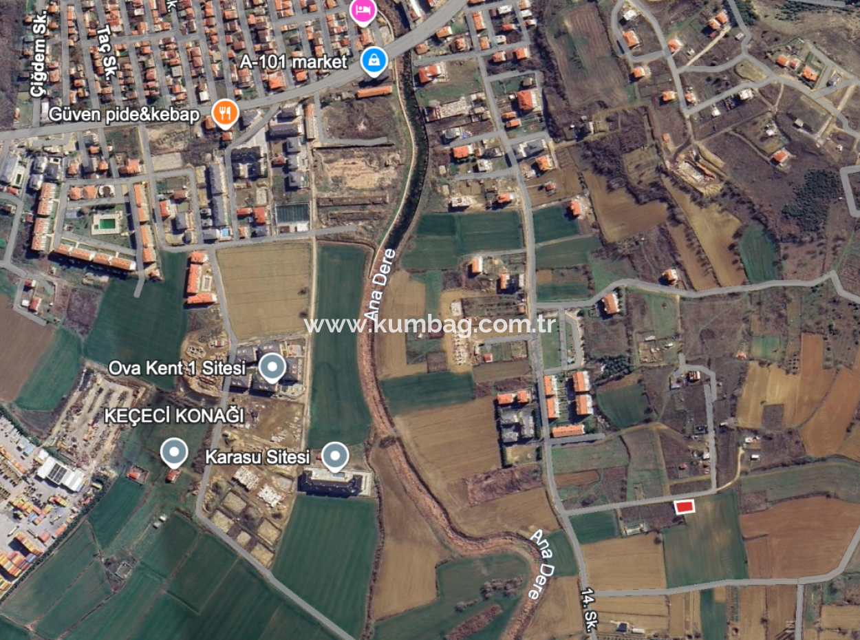 Kumbağ'da Hızlı Gelişen Bölgede 392 M2 Konut İmarlı Satılık Arsa